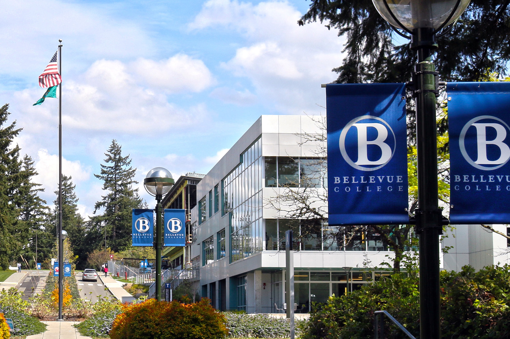 Campus Image with the banner